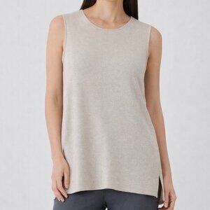 Eileen Fisher Wool Top Tan‎ Medium